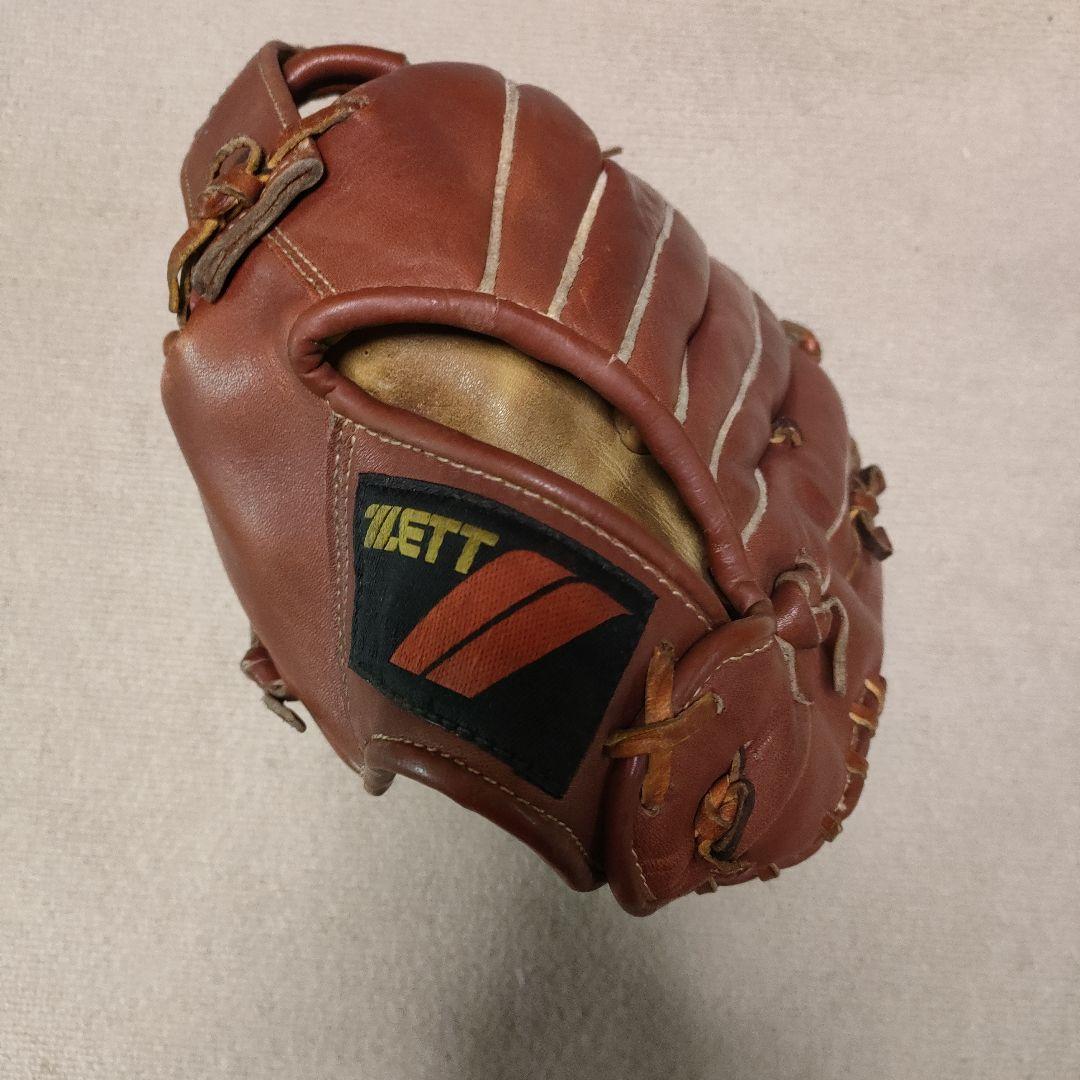 中古ZETT 軟式左利き用グローブ ブラウン