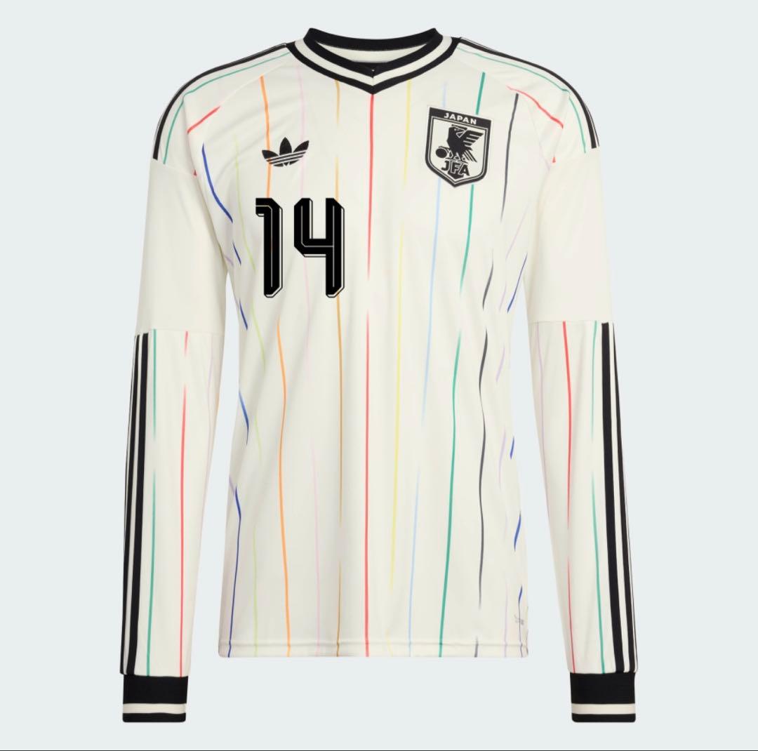【新品】伊東純也 サッカー日本代表 アウェイ 長袖 レプリカユニフォーム L