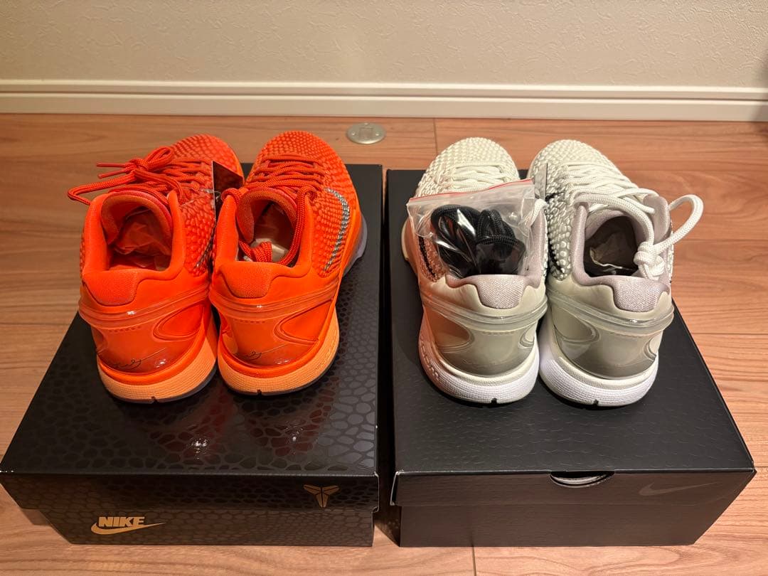 シューズ(男性用) Nike Kobe 6 Protro Sail or Total Orange