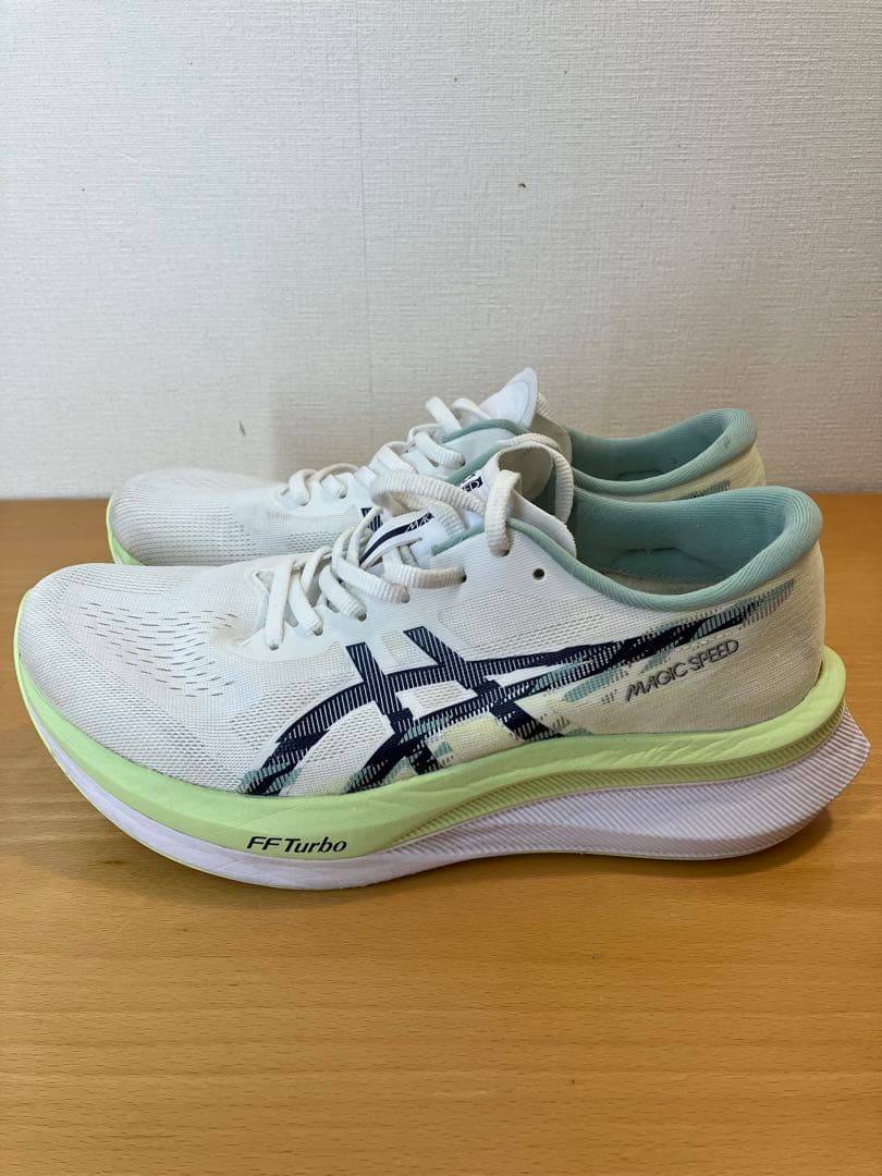 ASICS MAGIC SPEED 4 27.5cm ホワイト/グリーン