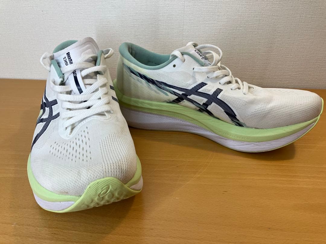 ASICS MAGIC SPEED 4 27.5cm ホワイト/グリーン