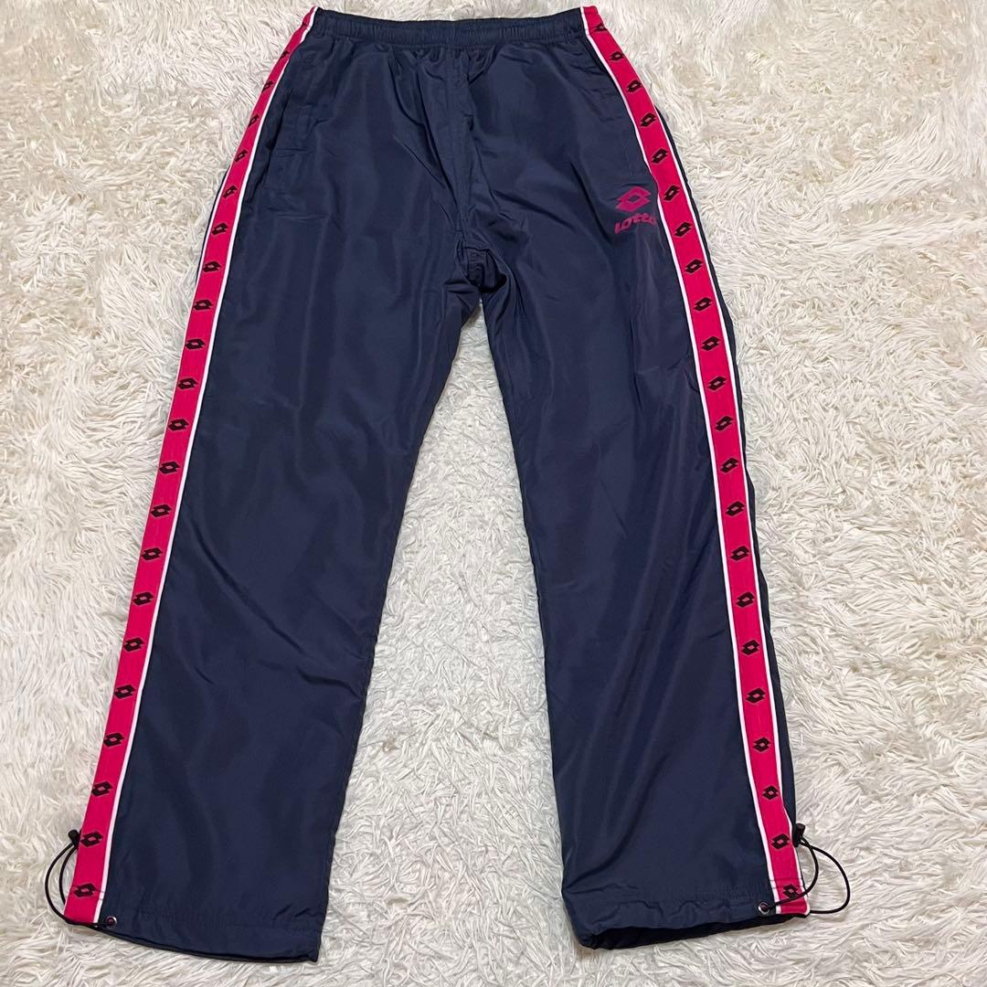✨美品✨ Lotto ジャージ上下セット 裏フリース ネイビー/ピンク M
