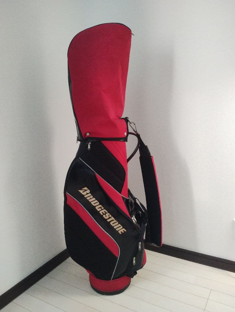 BRIDGESTONE GOLF　キャディバッグ　レッド/ブラック