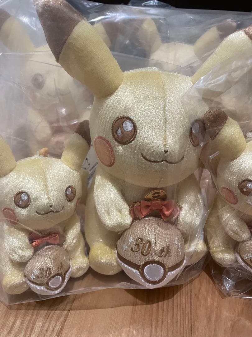 ポケモン 30周年 ぬいぐるみ マスコット ピカチュウ セット ピカピカ7セット