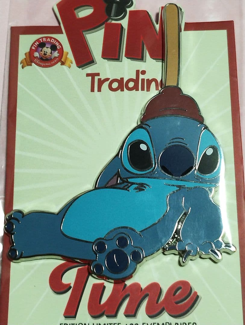 スティッチ　パリディズニー　ピンバッジ　PTT Pin Trading