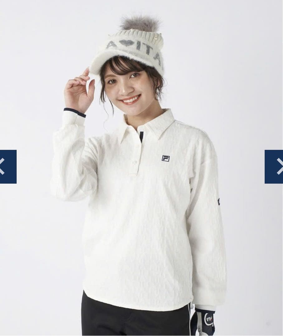 【新品未使用タグ付】FILA ロゴ柄長袖シャツ