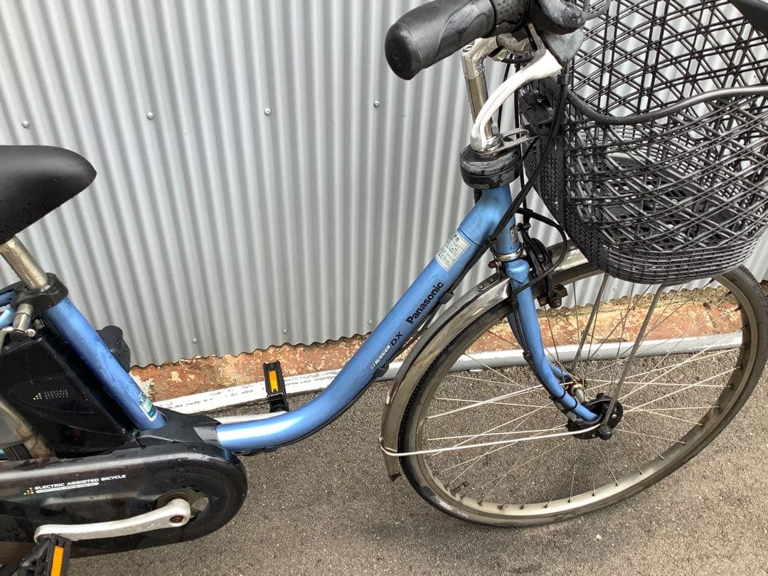 パナソニック新機種電動アシスト自転車viviDX26インチブルー系ボディー