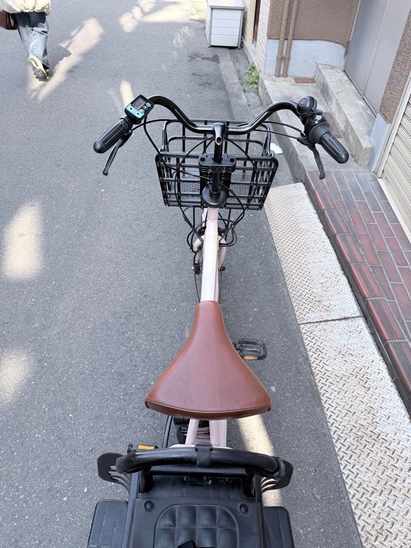 大阪府　子供乗せ　ヤマハ　電動アシスト自転車 チャイルドシート付き ピンク