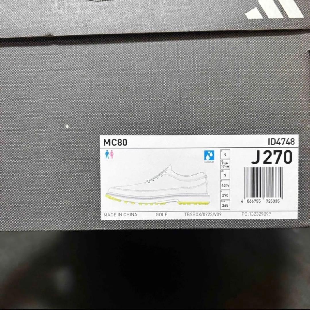 27cm adidas Golf MC80 ゴルフシューズ ID4748 白