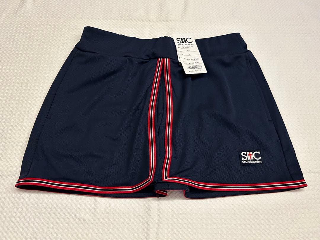 セントクリストファー テニスウェア　紺色スコート　Lサイズ　新品