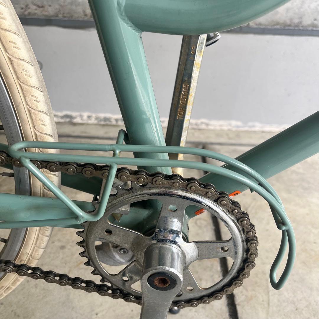 tokyobike 26 ブルーグリーン シングル カゴ付