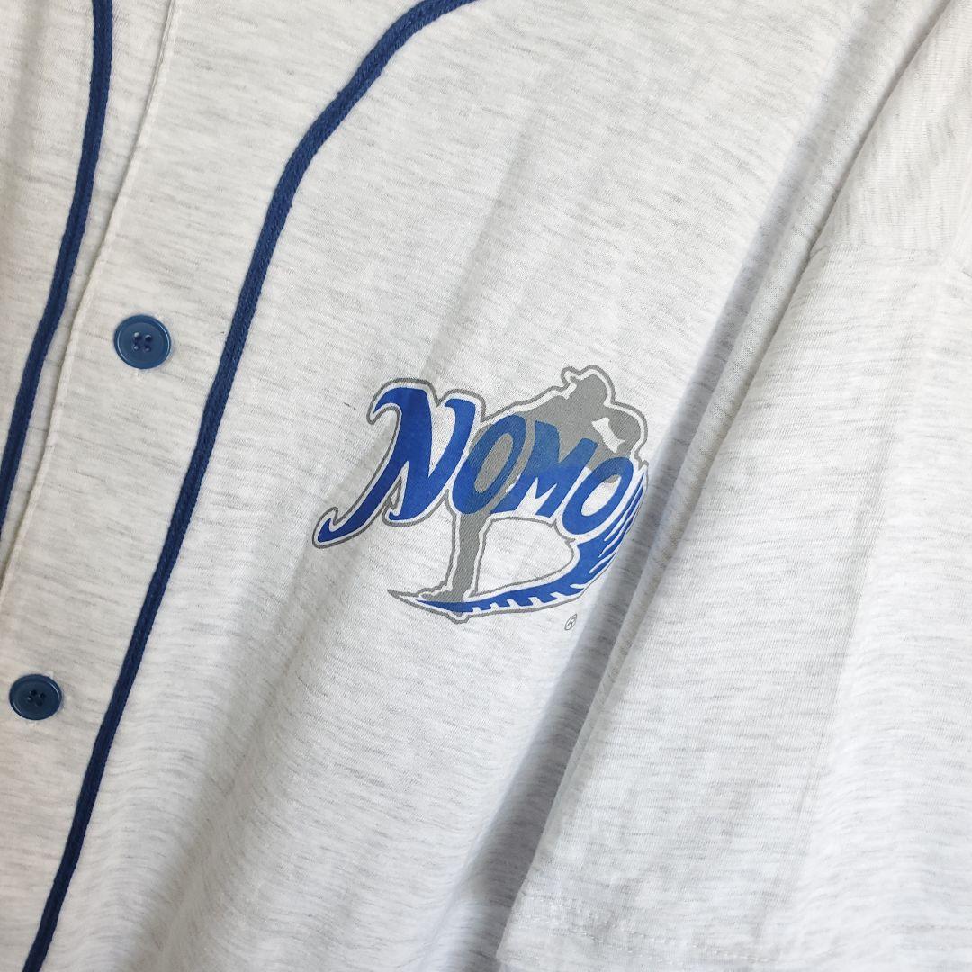 90s NOMO × TOYOTA ベースボールシャツ 野球 企業 野茂英雄