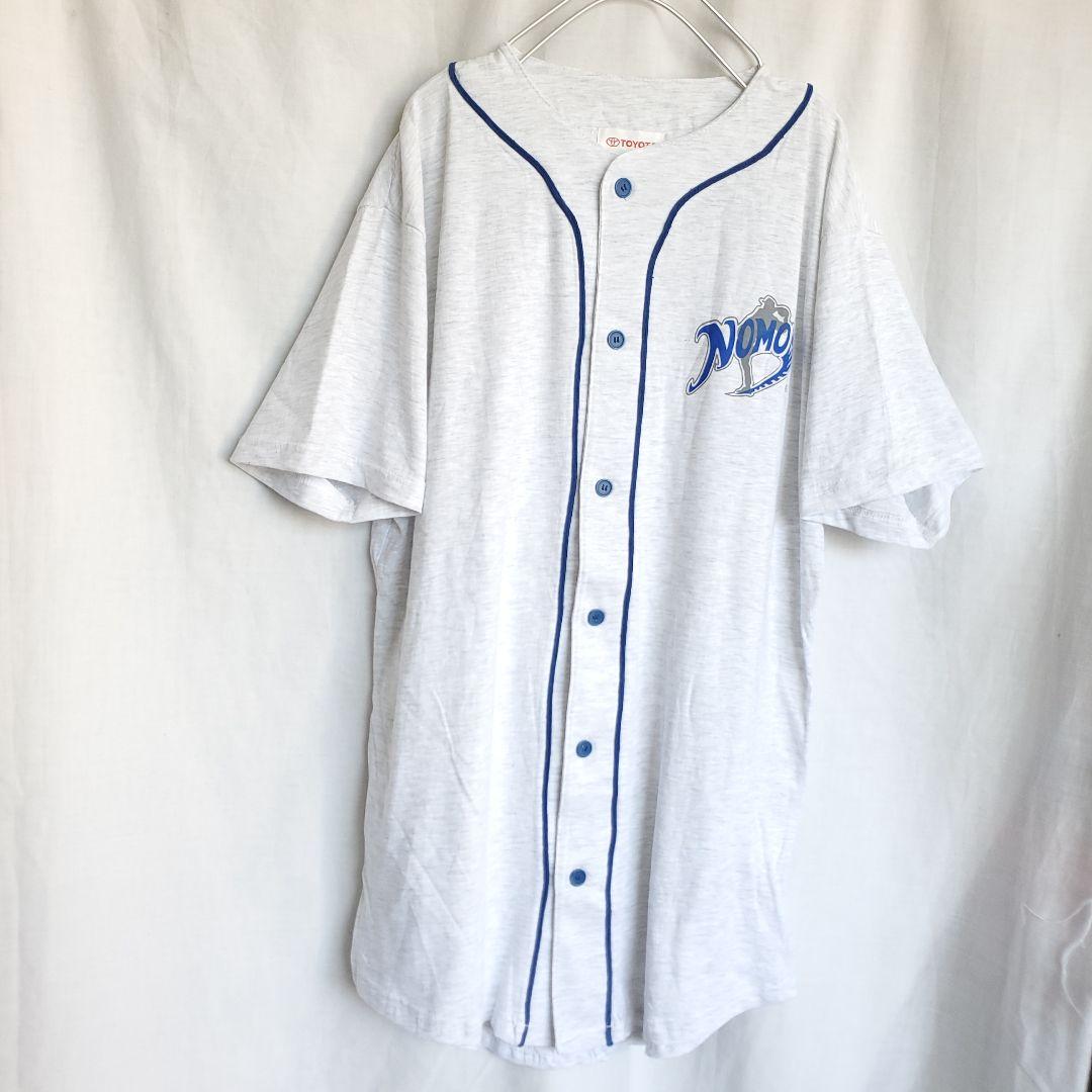 90s NOMO × TOYOTA ベースボールシャツ 野球 企業 野茂英雄