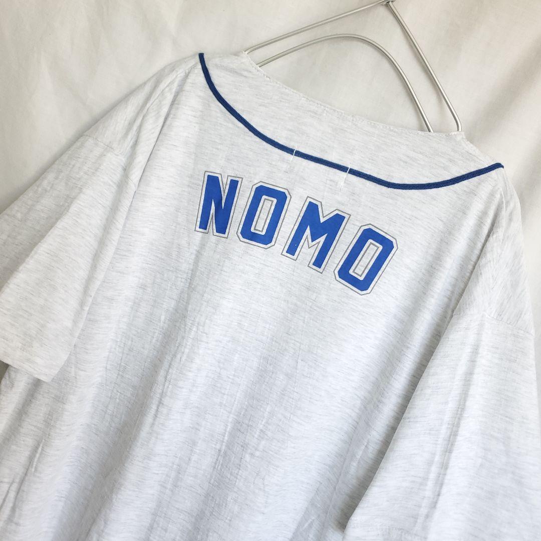 90s NOMO × TOYOTA ベースボールシャツ 野球 企業 野茂英雄