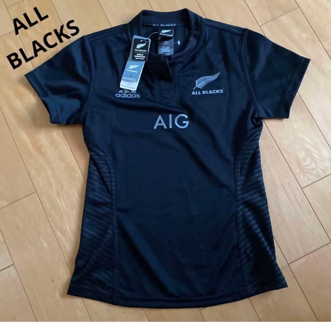 adidas ラグビー　ALL BLACKS 半袖　新品　ブラック　XS