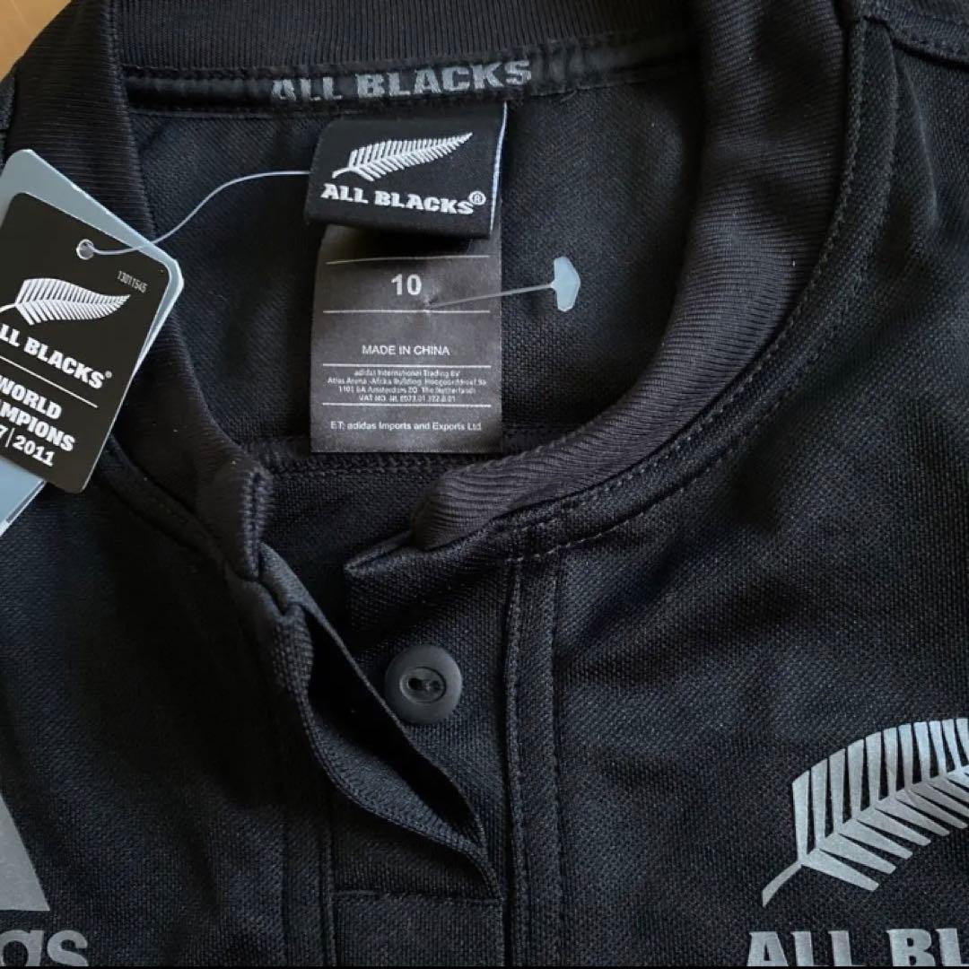 adidas ラグビー　ALL BLACKS 半袖　新品　ブラック　XS