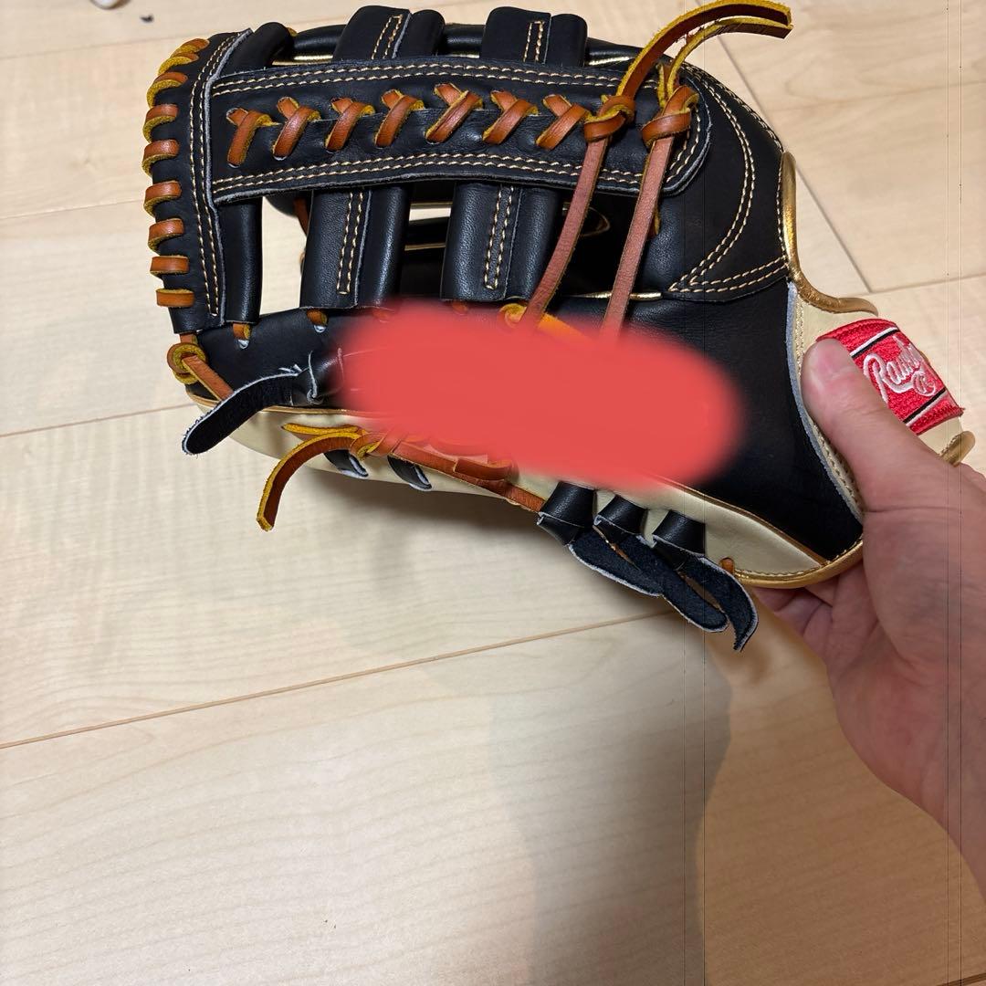 Rawlings 左投げ外野手用オーダー黒/キャメル