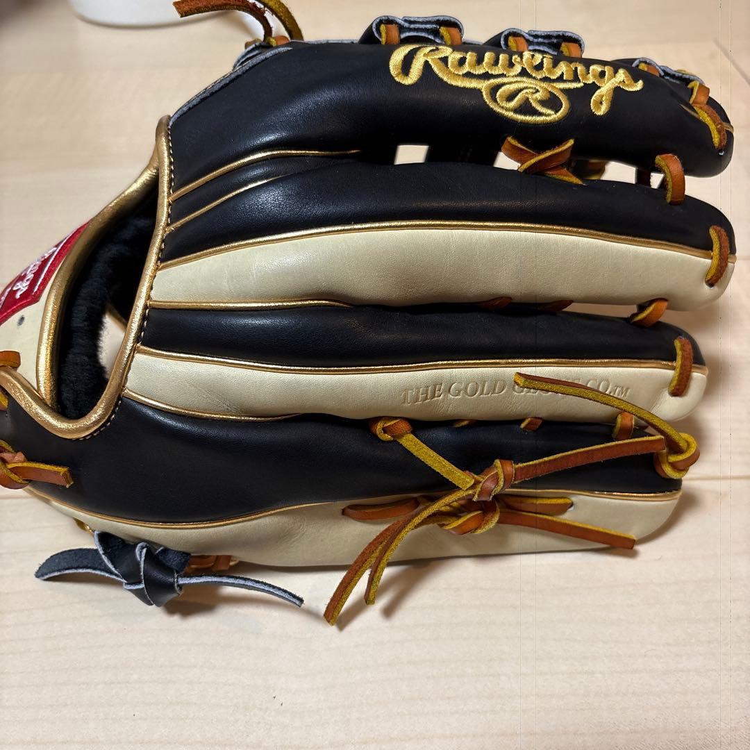 Rawlings 左投げ外野手用オーダー黒/キャメル