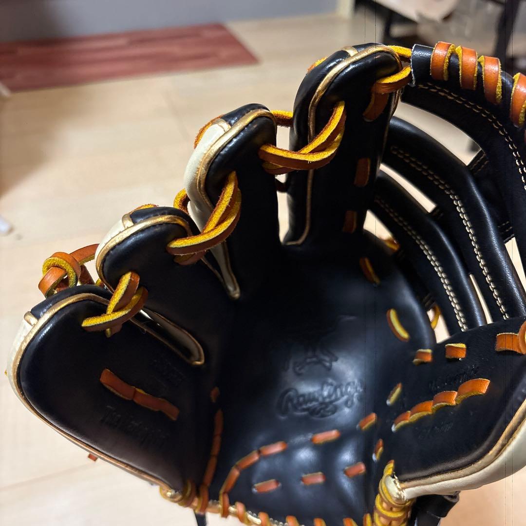 Rawlings 左投げ外野手用オーダー黒/キャメル