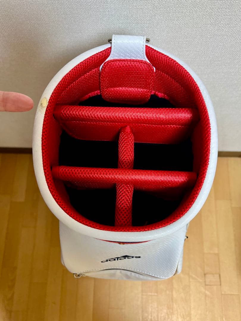 adidas キャディバッグ ホワイト