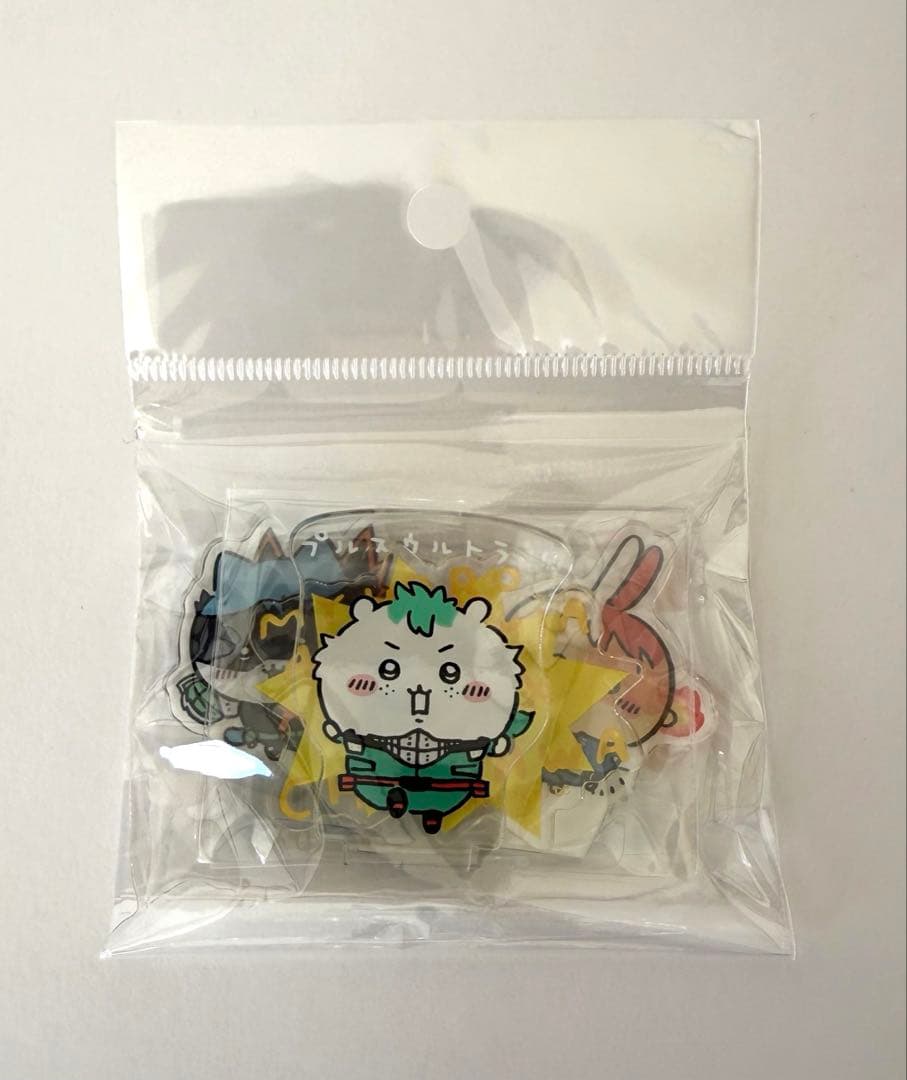 僕のヒーローアカデミア ちいかわ コラボ アクスタ 缶バッジ ステッカーセット