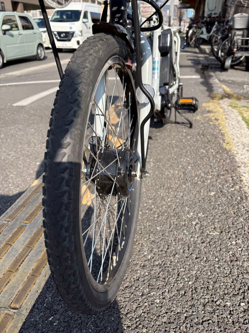 095中古ブリヂストンビッケ電動アシスト自転車　B400 大阪