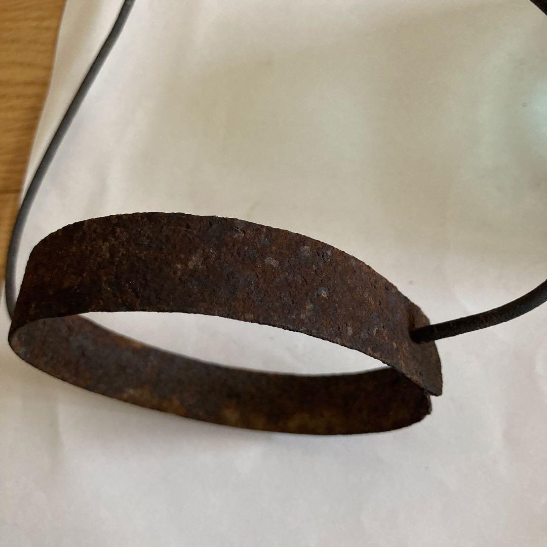 オイルランプ 透明ガラス 緑硝子ベース 高さ　持ち手含めて約４５cm