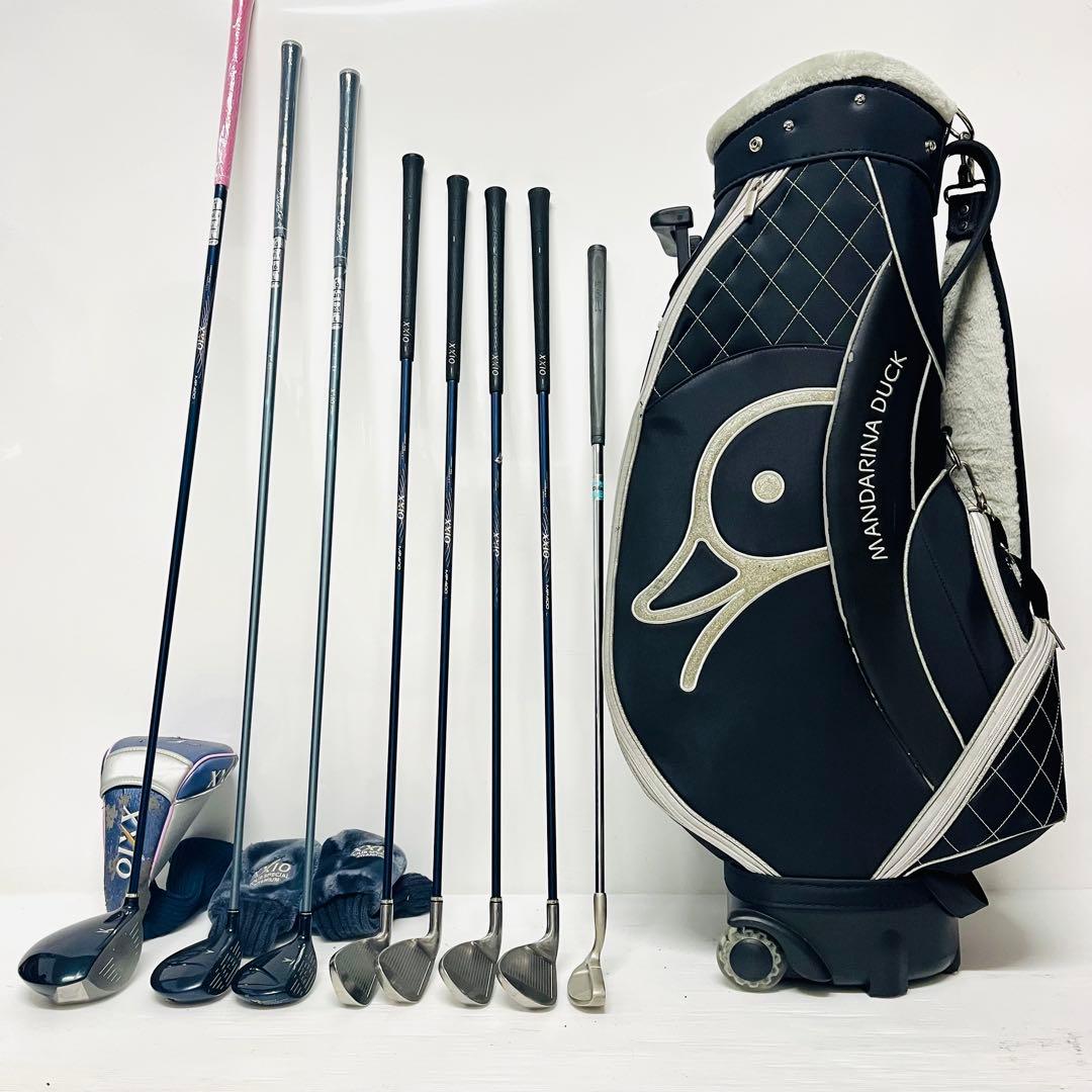 女性用　XXIO ゼクシオ　レディース　ゴルフセット　高級キャディバッグ付　右利