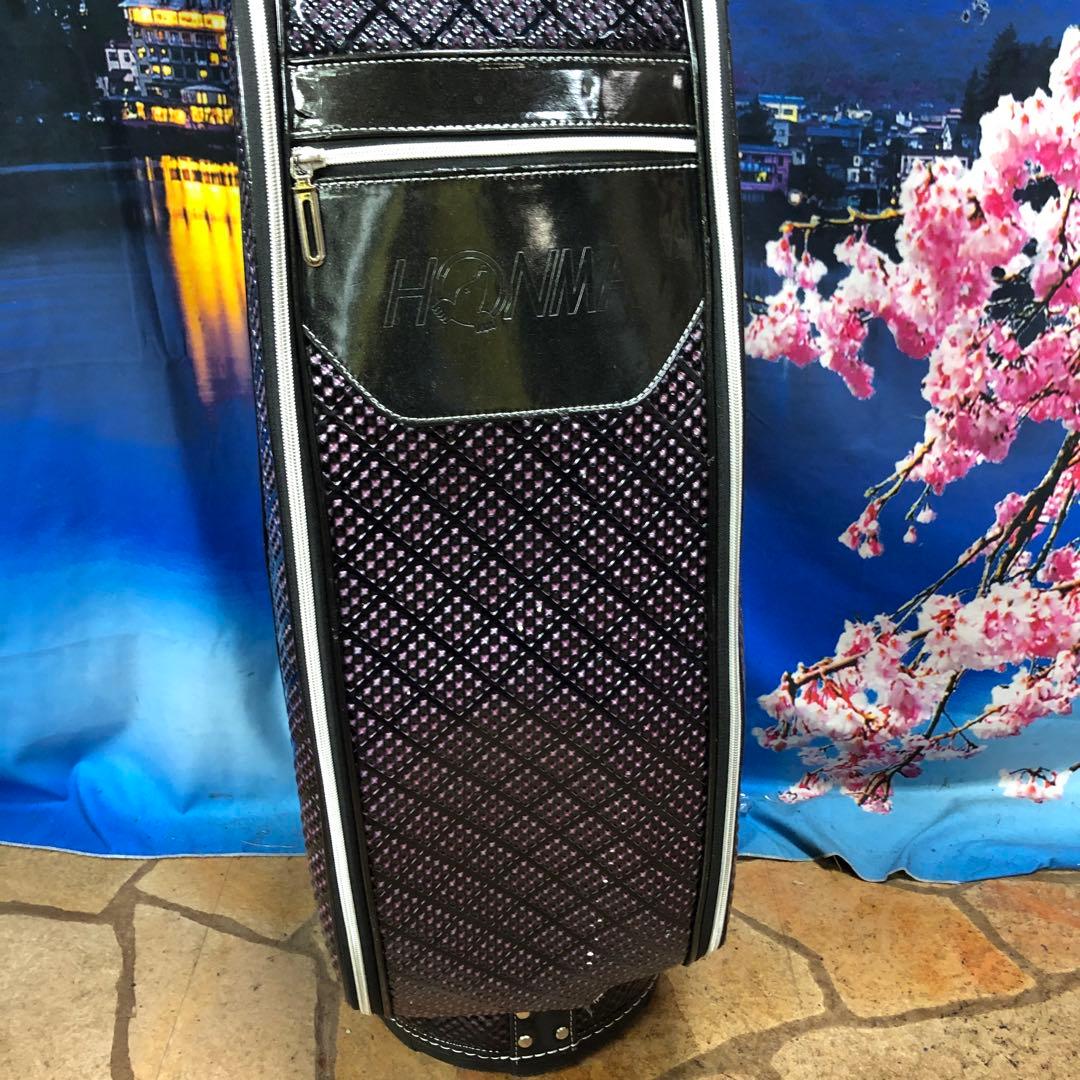 寶BU-1110 HONMA ホンマ キャディバッグ ブラック/パープル