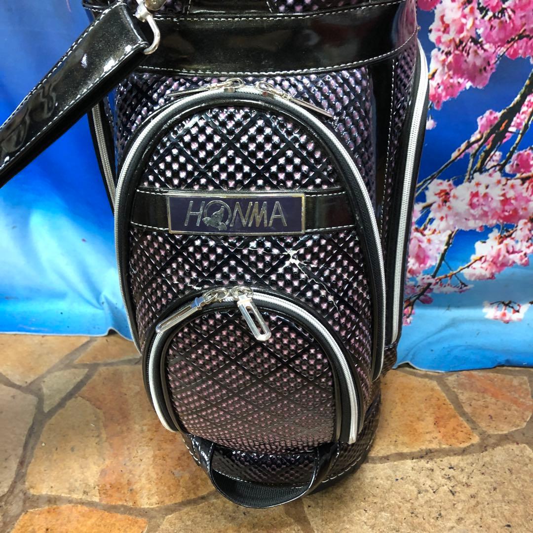 寶BU-1110 HONMA ホンマ キャディバッグ ブラック/パープル