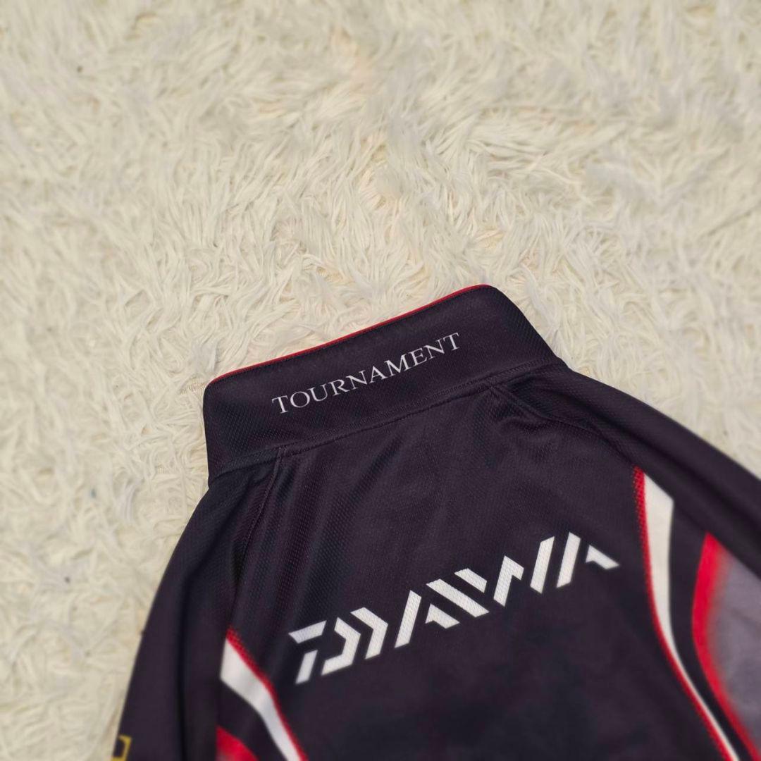 美品☆ ダイワ トーナメント ドライシャツ 2XL DE-7406 黒 日本製