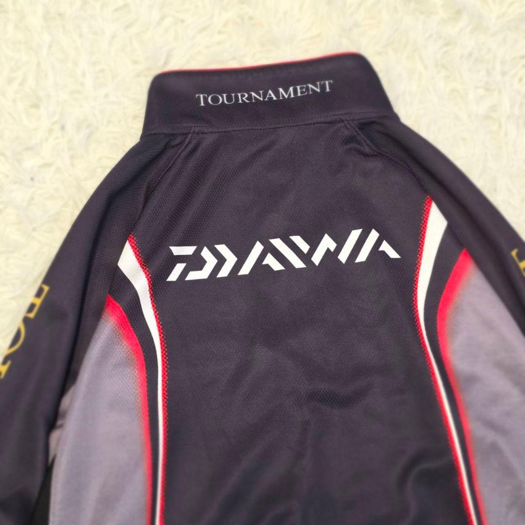 美品☆ ダイワ トーナメント ドライシャツ 2XL DE-7406 黒 日本製