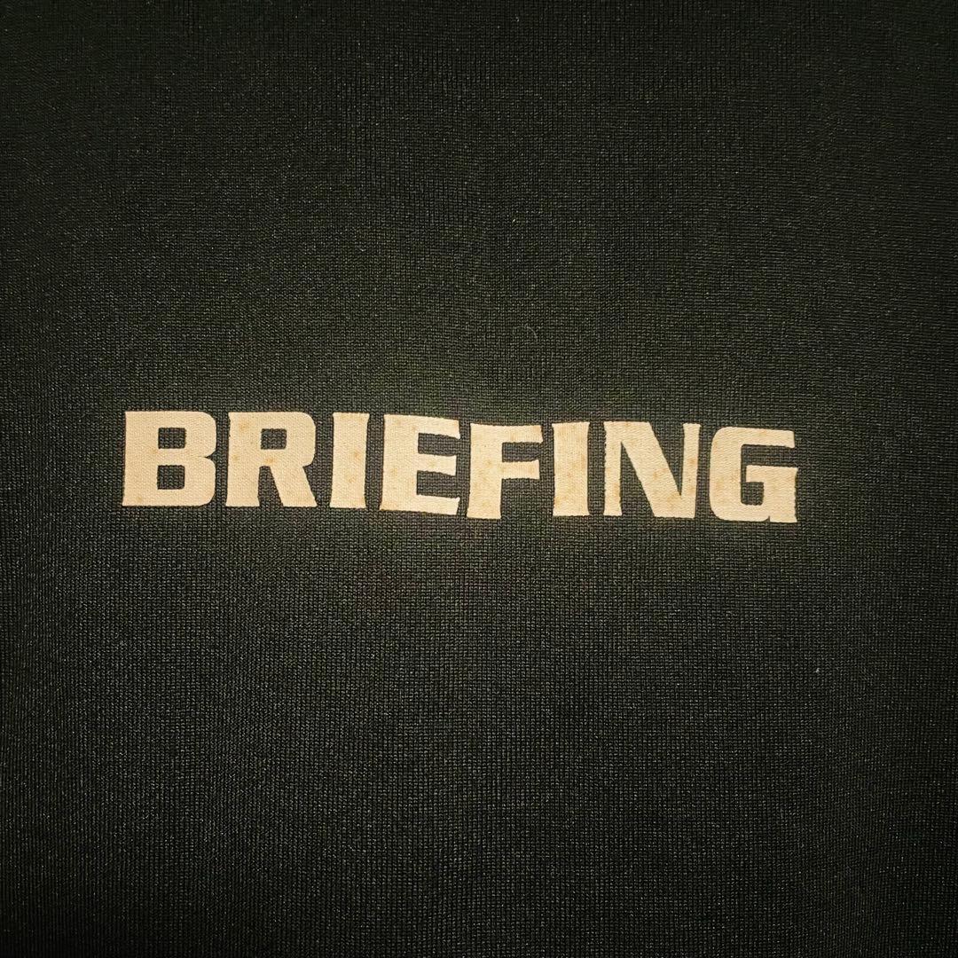 BRIEFING ブラック モックネックハイネックロングTシャツM