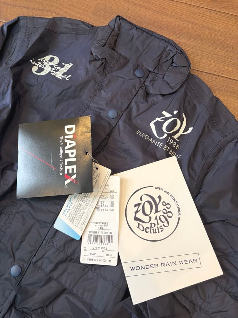 新品　ZOY WONDER RAIN WEAR ゴルフレインウェア　36