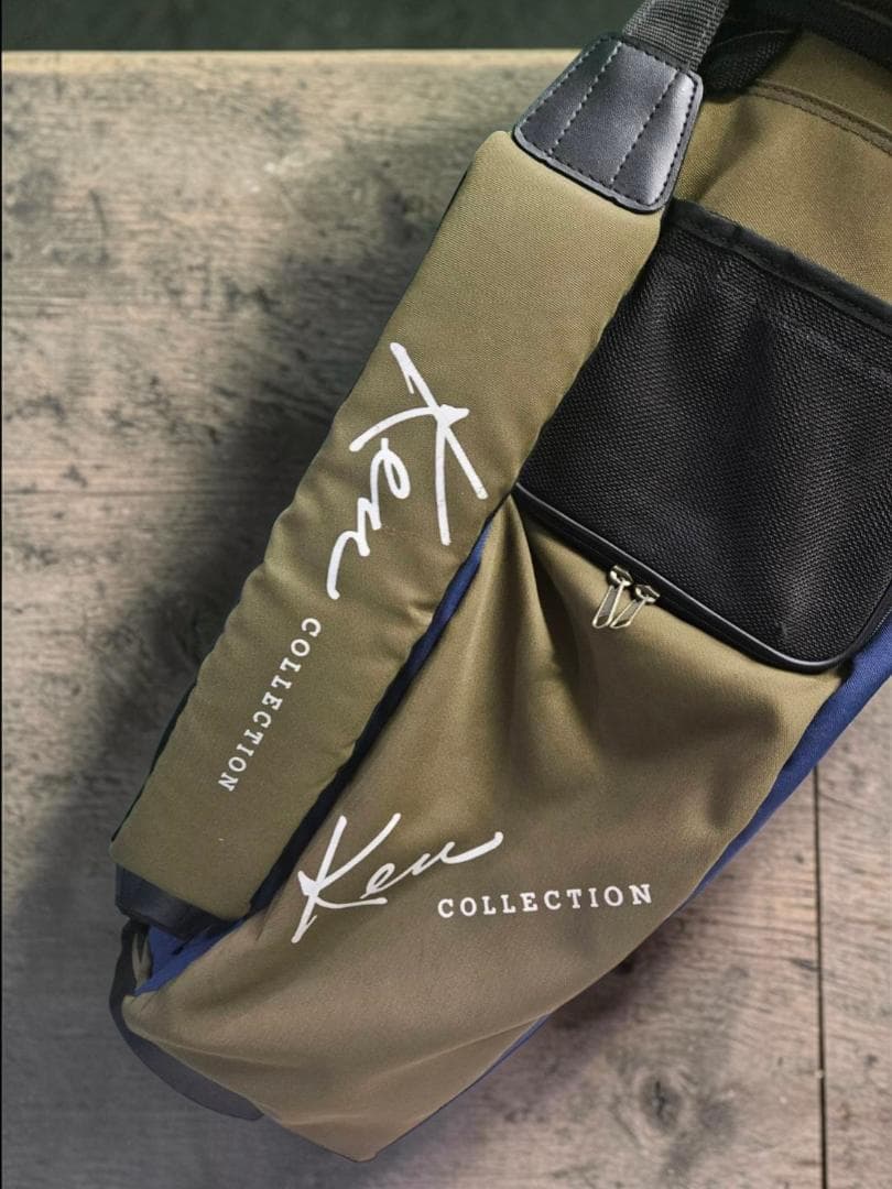 送料無料/美品Ken Collection スタンド式キャディ オリーブグリーン