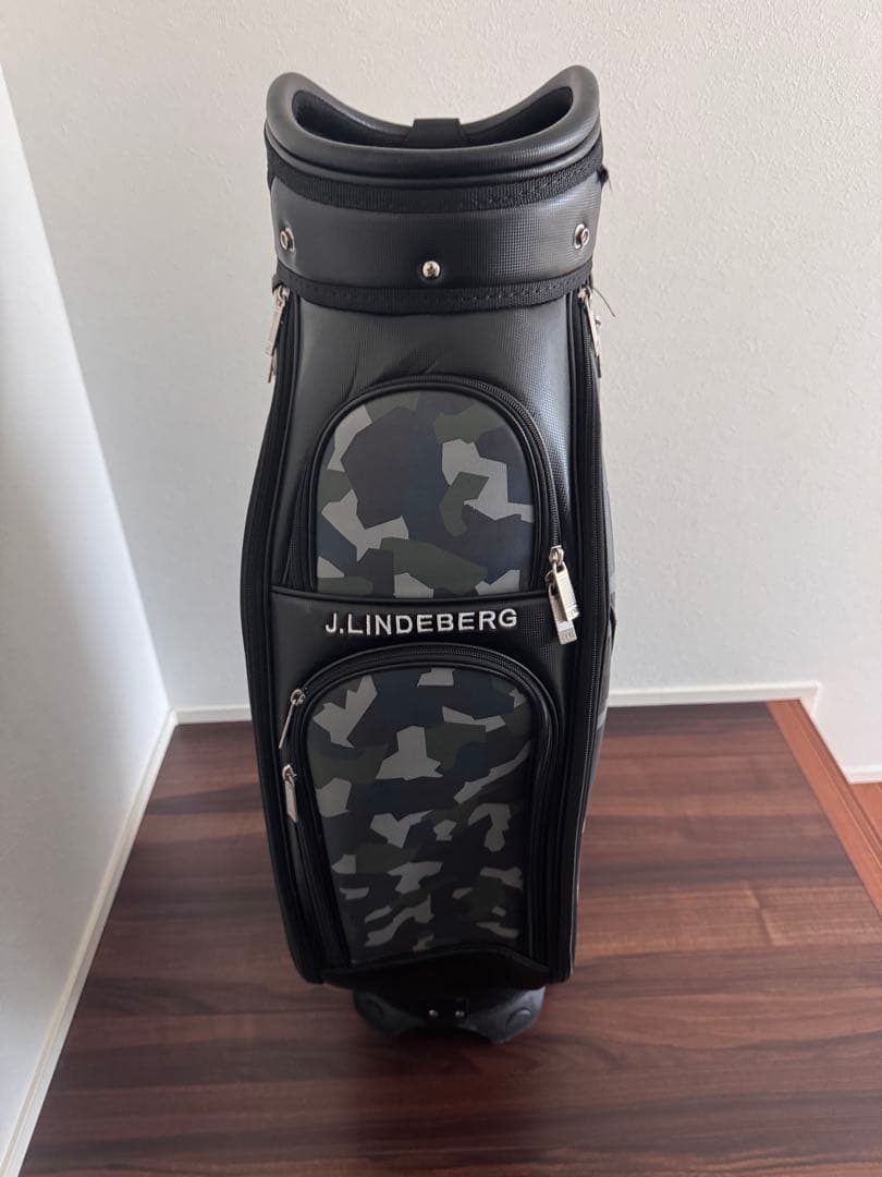 【美品】　J.LINDEBERG カモフラージュ ゴルフバッグ