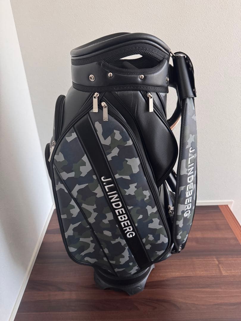 【美品】　J.LINDEBERG カモフラージュ ゴルフバッグ