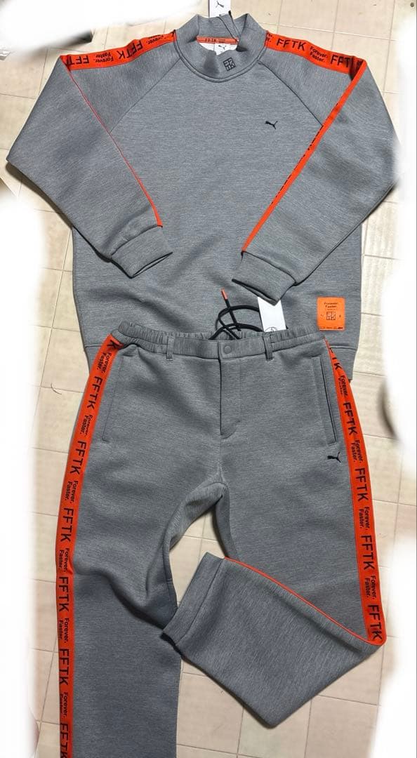 【新品】定価44,000円　PUMA セットアップ XL グレー ゴルフ