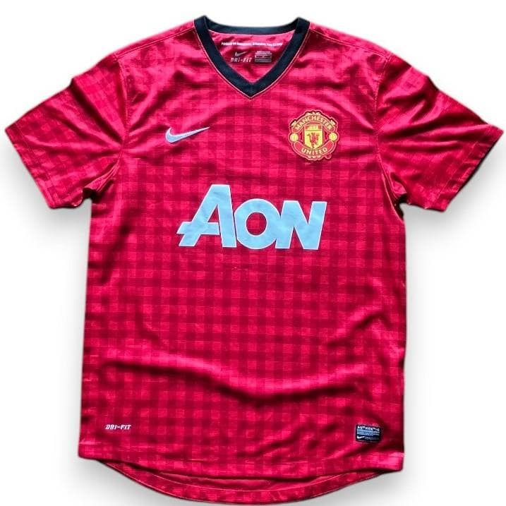 【公式・希少】12/13 マンU クレバリー ユニフォーム ギンガム