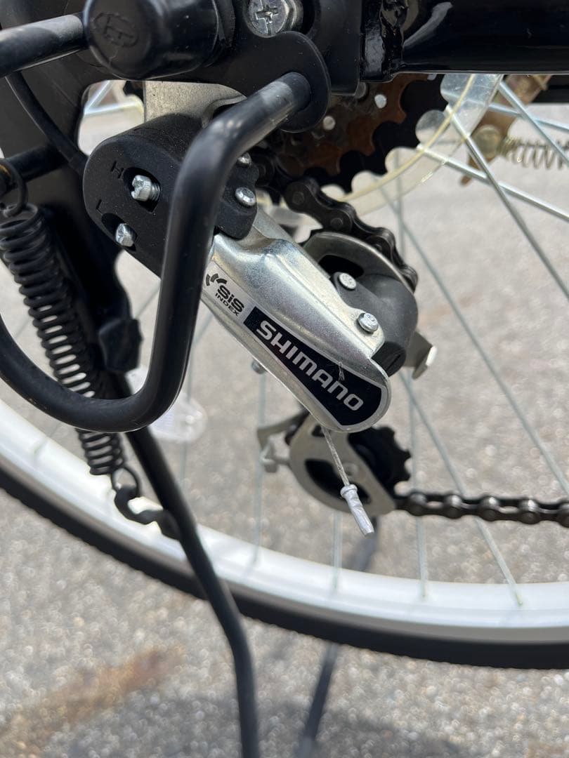 [滋賀県大津市 自宅引取り限定] 黒色 SHIMANO 6速シティサイクル