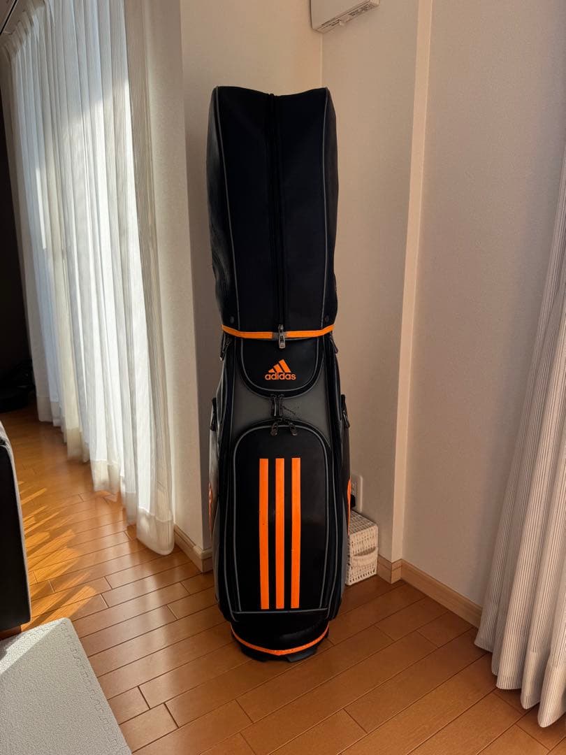 T*a様 adidas アディダス　キャディバッグ　ブラック×オレンジ配色　即日