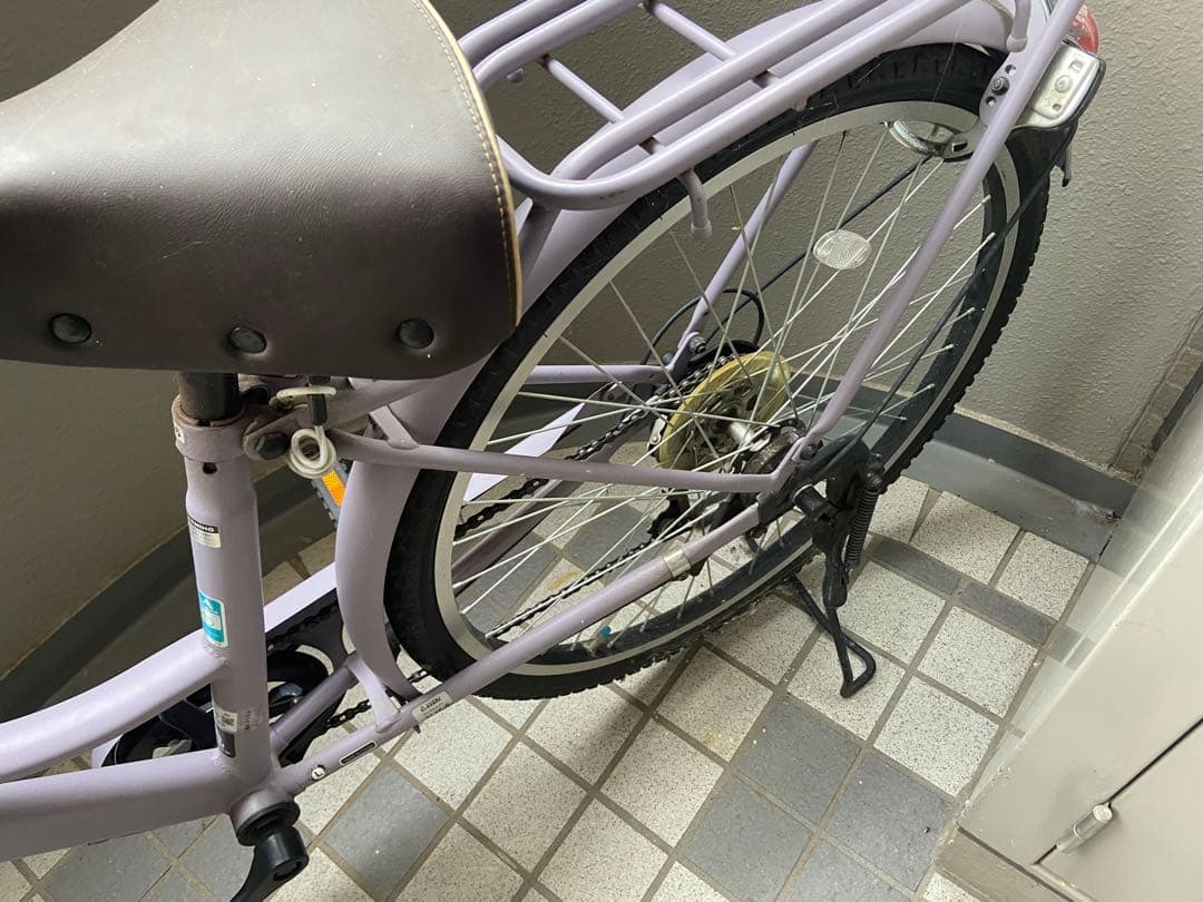 26インチ★くすみパープル自転車