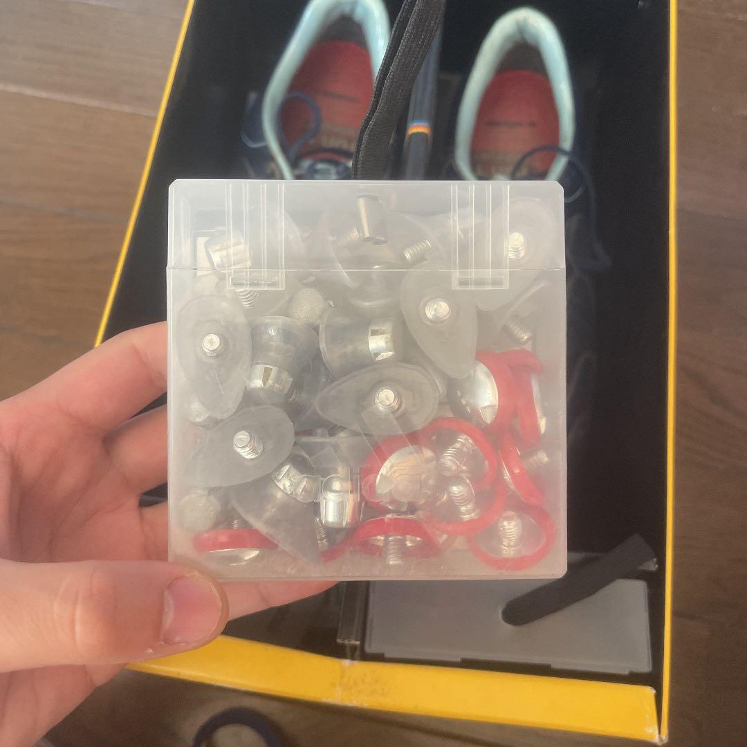 F50 レザー ニューネイビー×メタリックゴールド×アルゼンチンブルー