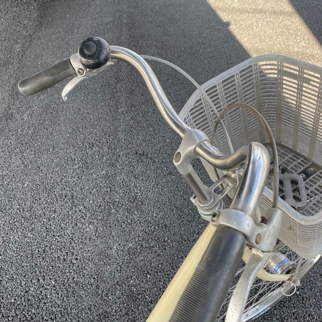 ブリヂストン製ママチャリ 26インチ自転車 カゴ/鍵/オートライト付