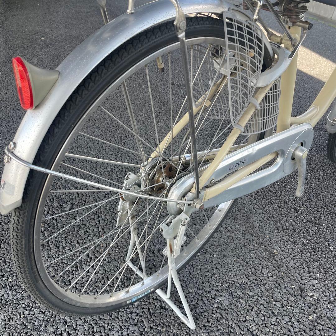 ブリヂストン製ママチャリ 26インチ自転車 カゴ/鍵/オートライト付
