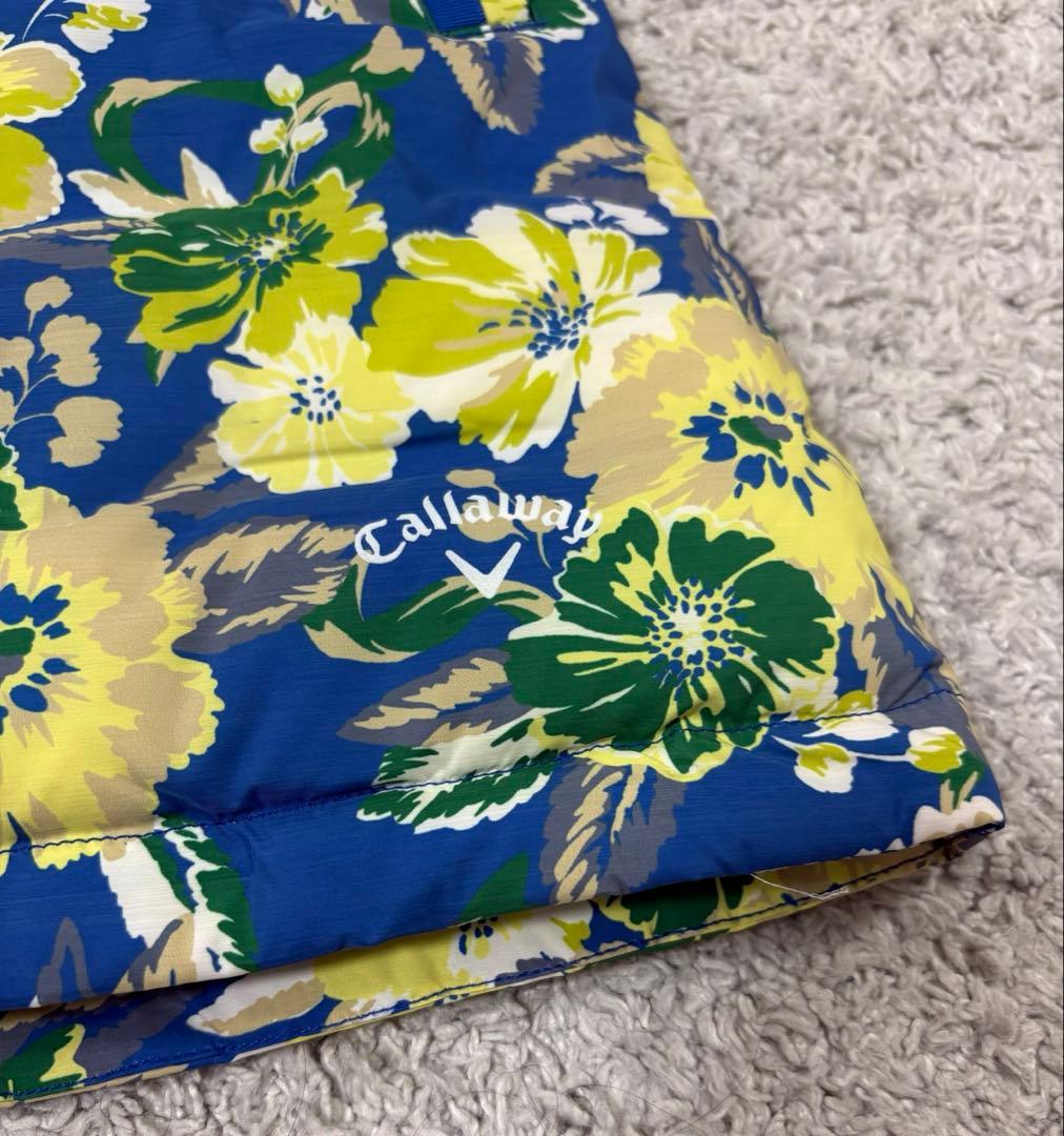 Callawayスカートgolf中綿　花柄　フラワー　ダウン　防寒　ボタニカル