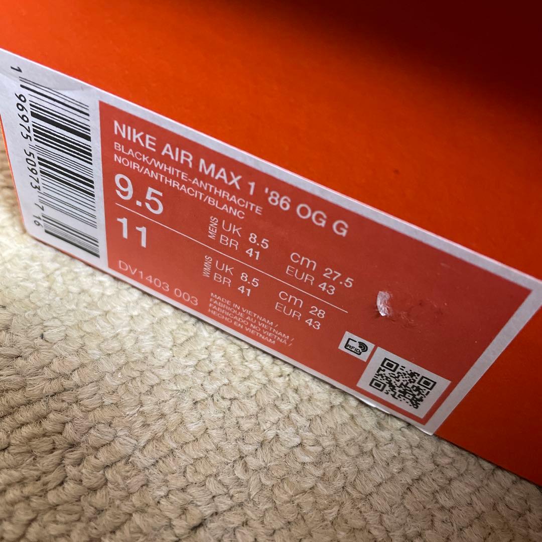 ナイキ エアマックス1 86 OG ゴルフ airmax1 ゴルフシューズ