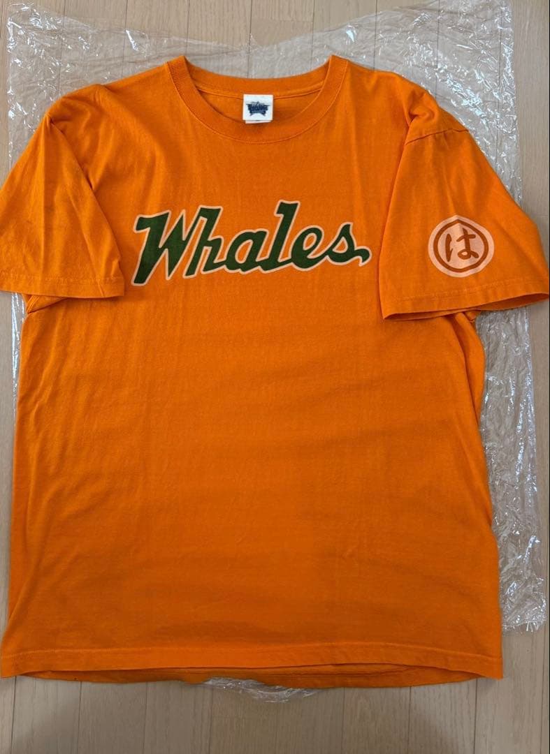 大洋ホエールズ　Tシャツ 未開封新品 サイズ 【Ｌ】オレンジ