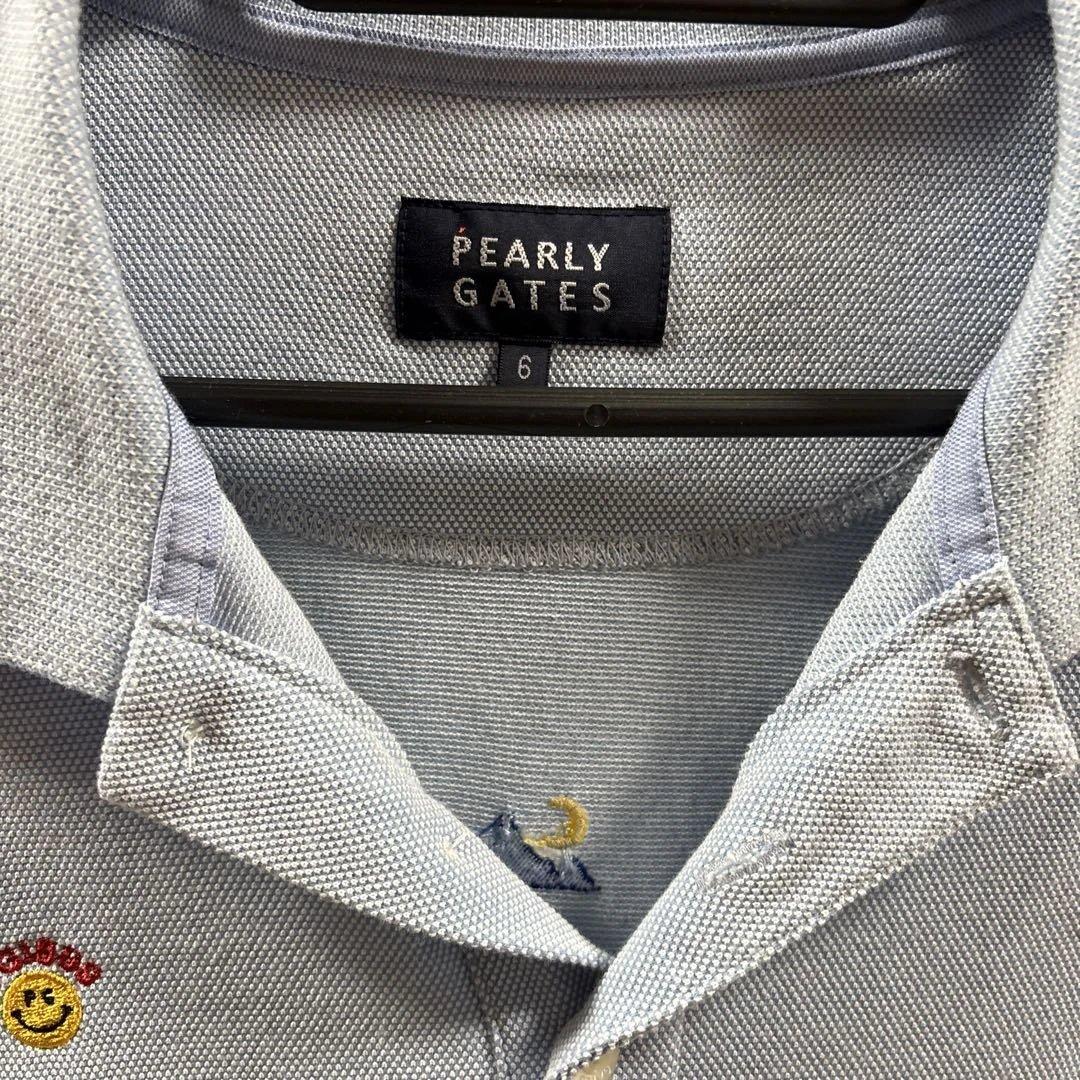 【日本製】PEARLY GATES 刺繍ポロシャツ サイズ6