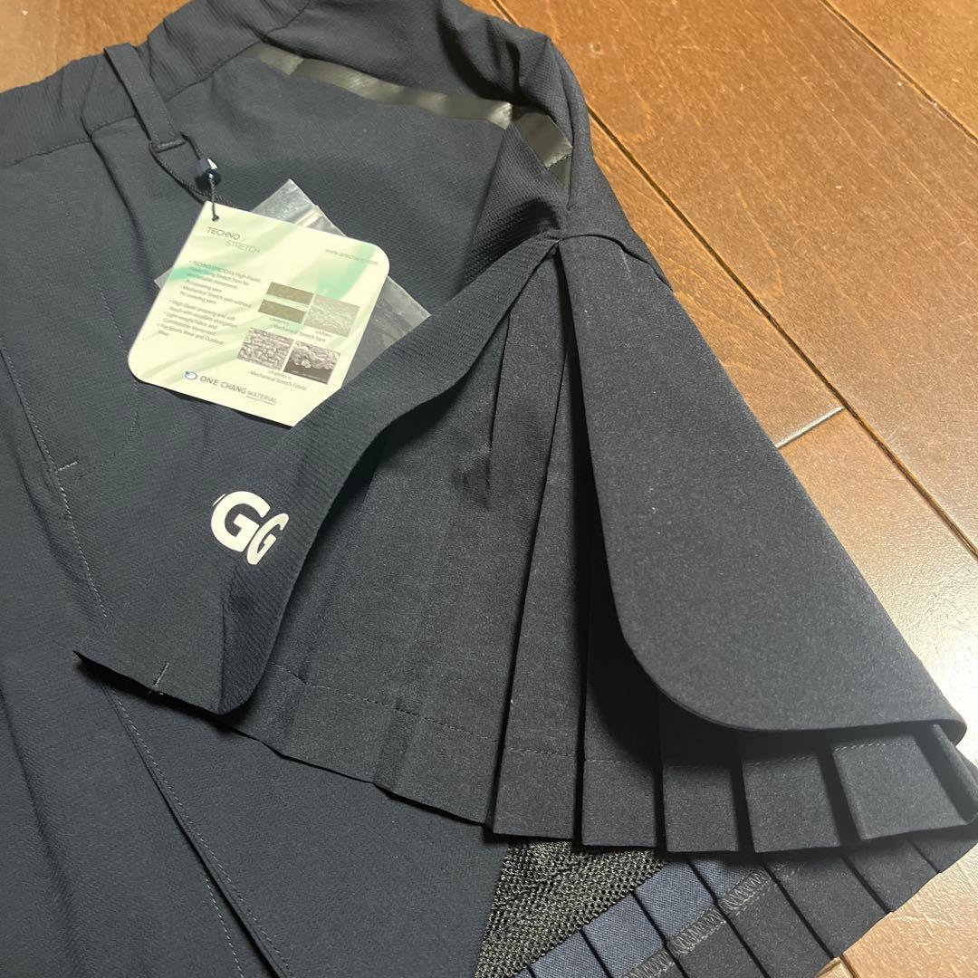 パーリーゲイツPGG N yトビーストレッチブラックプリーツ仕様スカートサイズ1